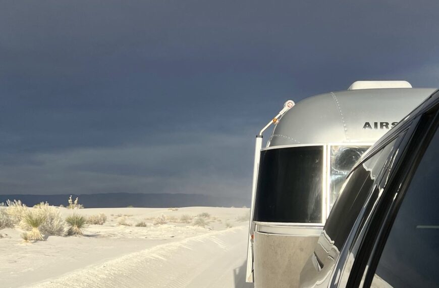 White Sands National Park In an Airstream.